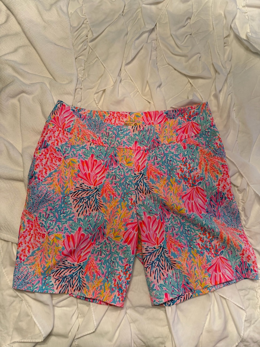 Lilly Pulitzer Pink Multi Floral Athletic Shorts